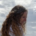 A photo of Aisling D'Art (Eileen Morey) from 2023, at Dunedin Beach, Florida