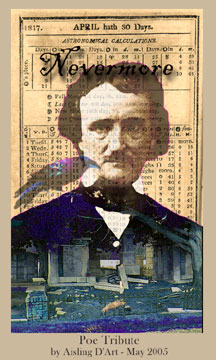 edgar Allan poe ATC by Aisling D'Art