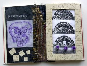 Nevermore - an altered book for Halloween
