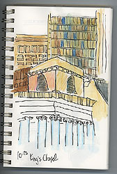 My very hasty sketch of King's Chapel