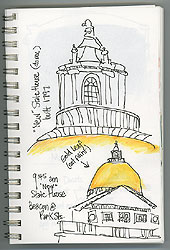 A couple of details of the State House, as I listened to a nearby tour.