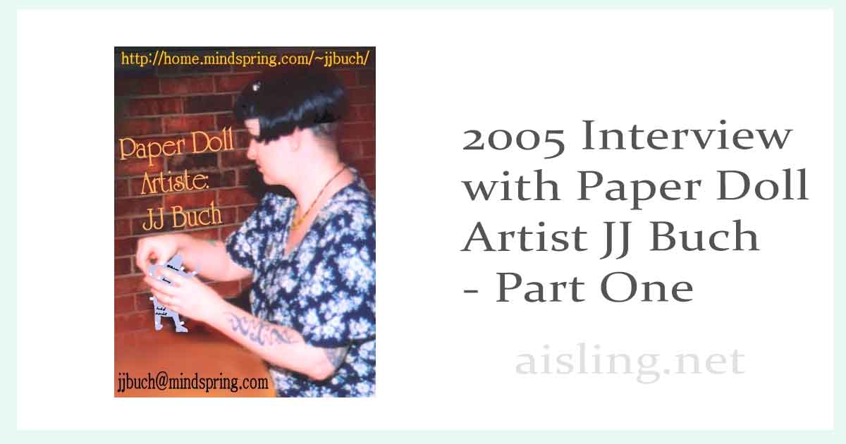 2005 interview with paper doll artist JJ Buch