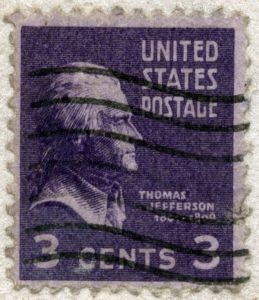 old-fashioned postage stamp
