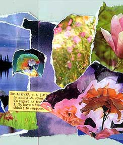 art journaling collage