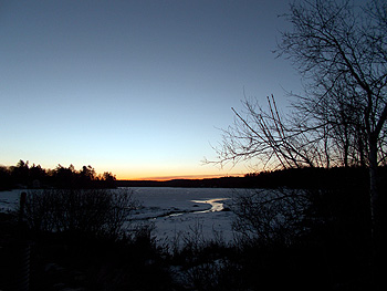 dawn around Northwood, NH - 21jan2013
