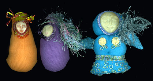 Sock dolls by Lisa Cottrell, OH