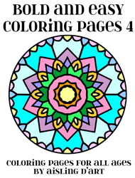 Visually Impaired Adjusted Coloring Book: Clear Bold Lines, High Contrast  Patterns - Easy For Beginners Adults & Teenagers