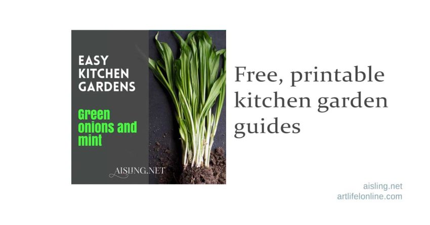 Free printable kitchen garden guides
