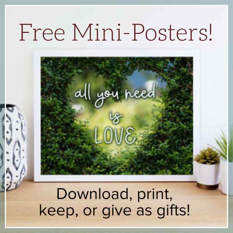 Free “All You Need is Love” Mini-Posters