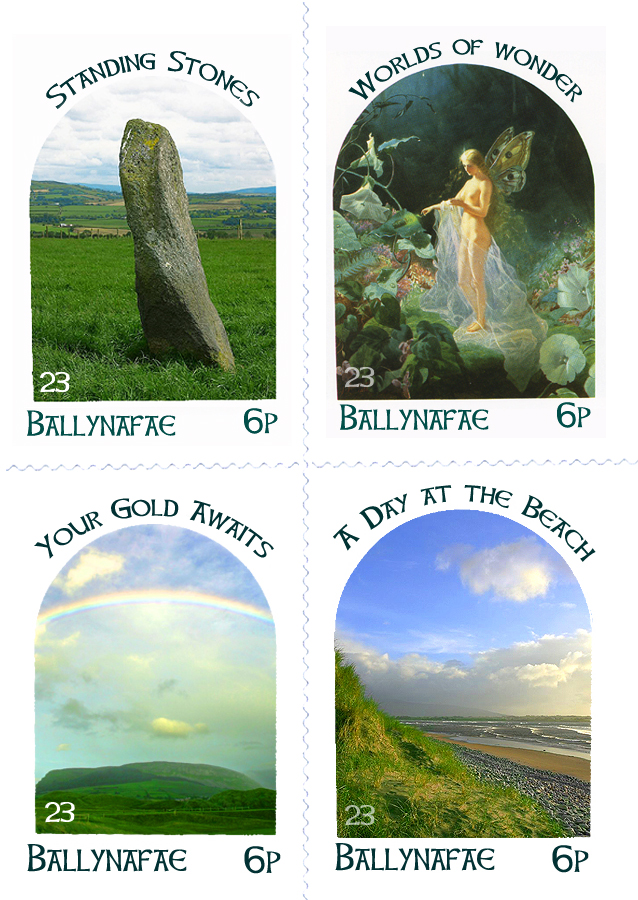 Single set of the Artists' Mailing List artistamps, on their 2006 anniversary.