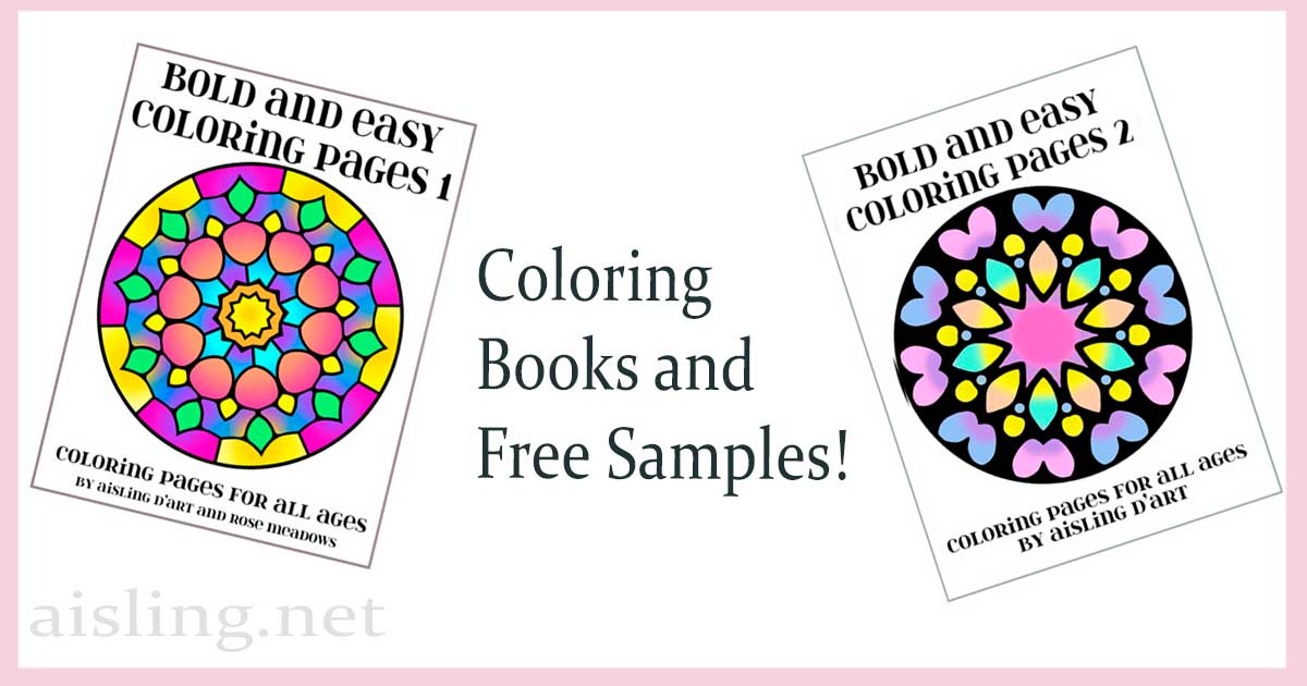 Coloring Books and free sample coloring pages!