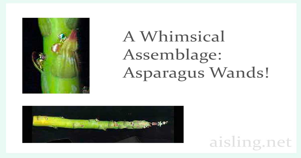 Asparagus wands for Applefaerie