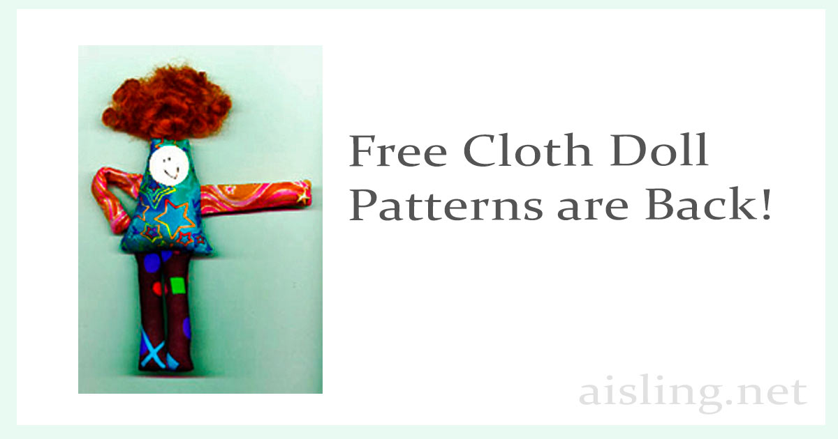 Free Cloth Doll Patterns Are Back!