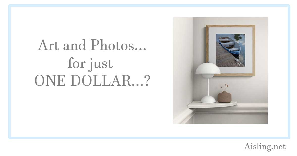 One dollar art and photos